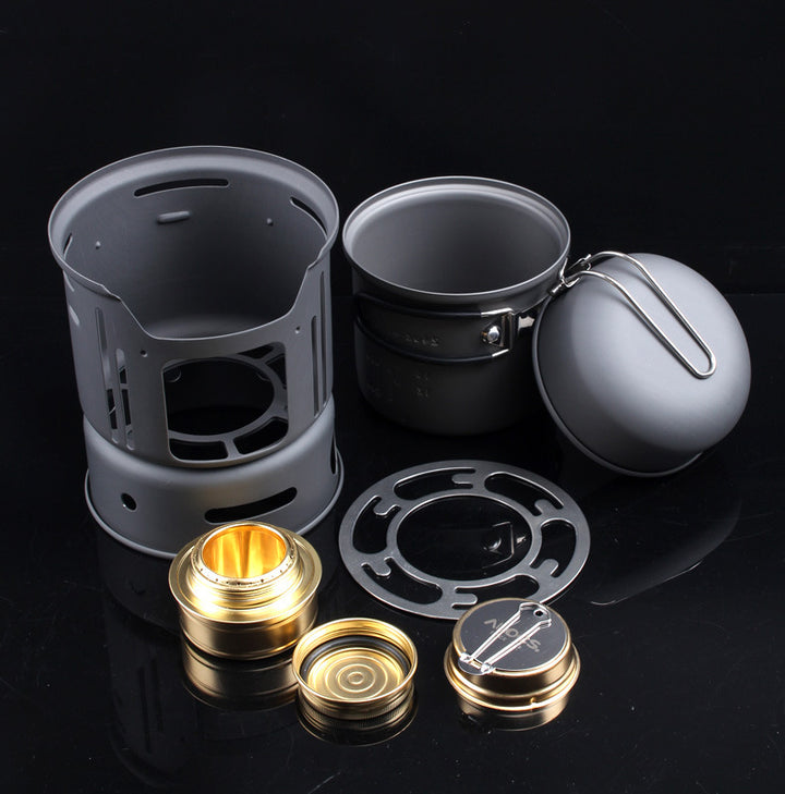 Aluminium Alloy Outdoor Tableware Set 1-2 Person Set