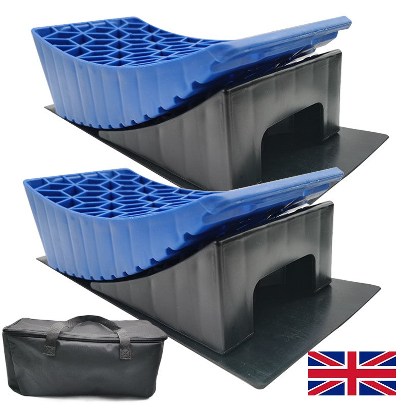 13.5T RV Camper Leveler Truck Car Sturdy Leveling Blocks Ramps Wheel Chock Block