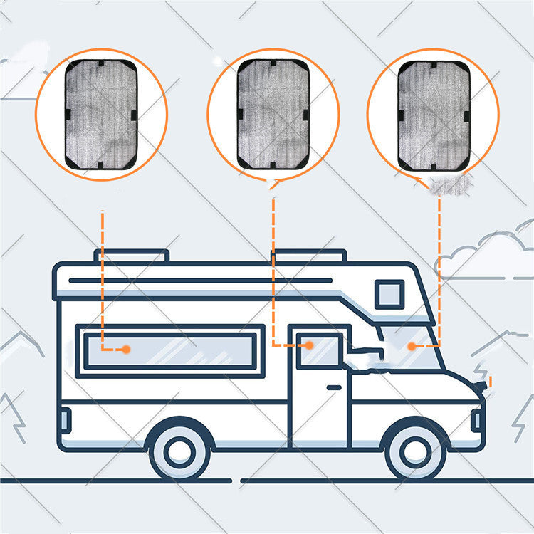 Outdoor RV Door and Window Privacy Sunshade