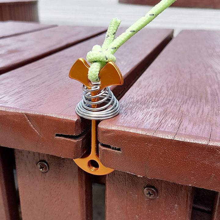 Outdoor Camping Tent Canopy Fixed Spring Fishbone Stake
