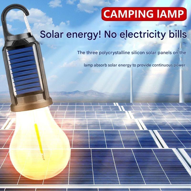 LED Solar Camping Light with Rechargeable Mosquito Repellent