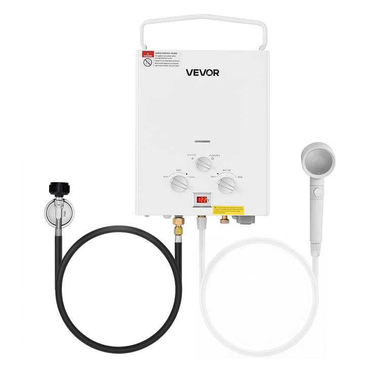 Portable 5L Propane Tankless Outdoor Water Heater 34000 BTU with Accessories