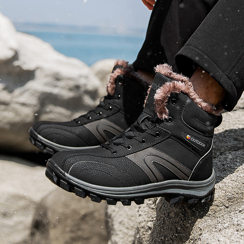 Cotton Winter Plus Velvet Warm Hiking Boots
